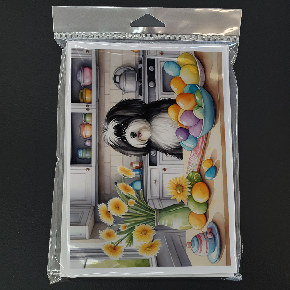 Decorating Easter Havanese Greeting Cards Pack of 8 Blank Cards with Envelopes Whimsical A7 Size 5x7