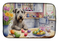 Decorating Easter Irish Wolfhound Dish Drying Mat Absorbent Dish Drying Mat Pad for Kitchen Counter Dish Drainer Mat for Countertop, 14 x 21", Multicolor
