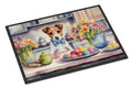 Decorating Easter Jack Russell Terrier Doormat Indoor Outdoor 18H X 27W Front Door Mat Rugs for Entryway, Non Slip Washable