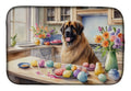 Decorating Easter Leonberger Dish Drying Mat Absorbent Dish Drying Mat Pad for Kitchen Counter Dish Drainer Mat for Countertop, 14 x 21", Multicolor