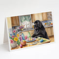 Decorating Easter Newfoundland Greeting Cards Pack of 8 Blank Cards with Envelopes Whimsical A7 Size 5x7