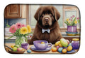 Decorating Easter Newfoundland Dish Drying Mat Absorbent Dish Drying Mat Pad for Kitchen Counter Dish Drainer Mat for Countertop, 14 x 21", Multicolor