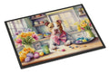 Decorating Easter Pit Bull Terrier Doormat Indoor Outdoor 18H X 27W Front Door Mat Rugs for Entryway, Non Slip Washable