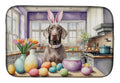 Decorating Easter Weimaraner Dish Drying Mat Absorbent Dish Drying Mat Pad for Kitchen Counter Dish Drainer Mat for Countertop, 14 x 21", Multicolor