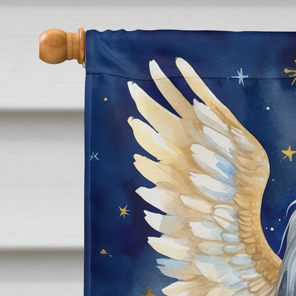 Afghan Hound My Angel House Flag 28x40 Porch Sleeve Pole Decorative Outside Yard Banner Artwork Wall Hanging, Polyester