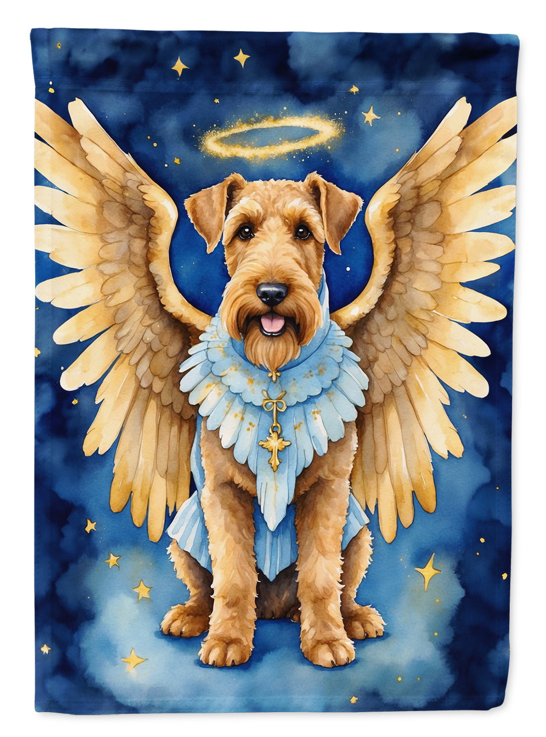 Airedale Terrier My Angel Garden Flag Mailbox Decorative Yard Banner Outside Patio Artwork for Flower Beds, Garden Size, Multicolor