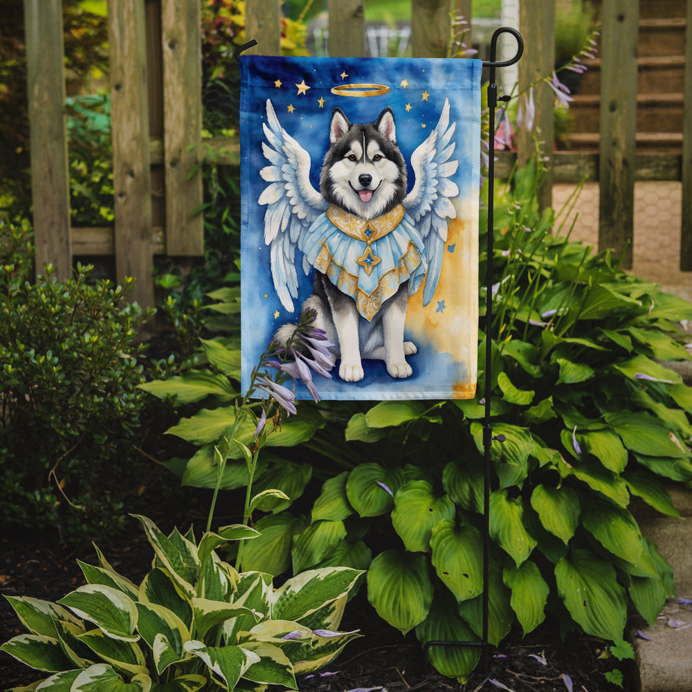 Alaskan Malamute My Angel Garden Flag Mailbox Decorative Yard Banner Outside Patio Artwork for Flower Beds, Garden Size, Multicolor