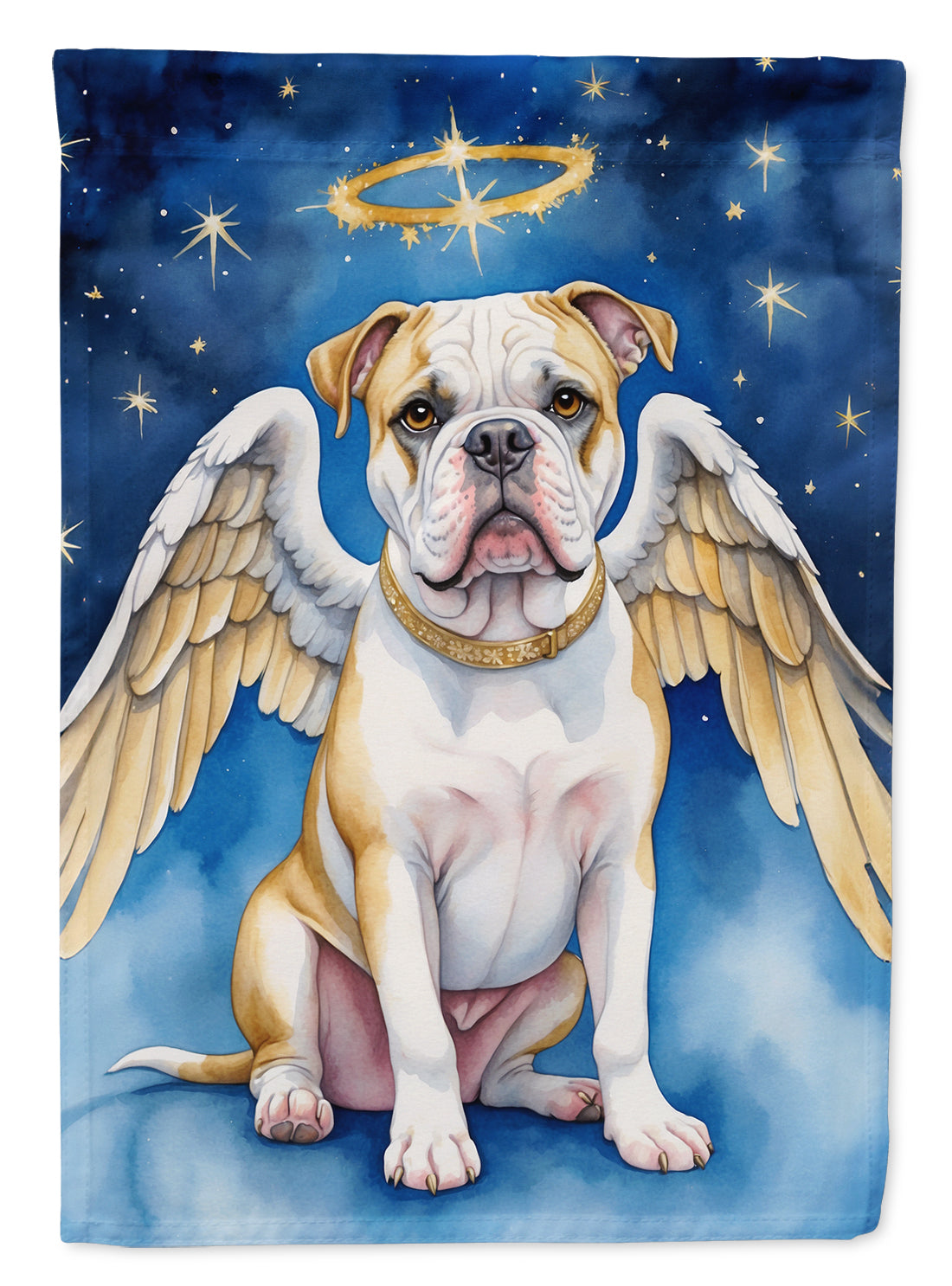 American Bulldog My Angel Garden Flag Mailbox Decorative Yard Banner Outside Patio Artwork for Flower Beds, Garden Size, Multicolor