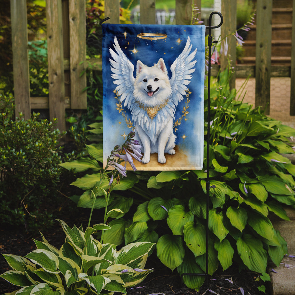 American Eskimo My Angel Garden Flag Mailbox Decorative Yard Banner Outside Patio Artwork for Flower Beds, Garden Size, Multicolor