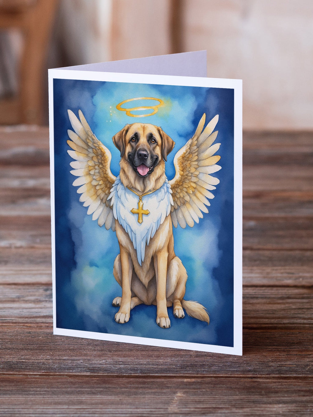 Anatolian Shepherd My Angel Greeting Cards Pack of 8 Blank Cards with Envelopes Whimsical A7 Size 5x7