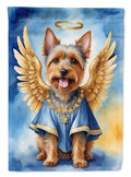 Australian Terrier My Angel House Flag 28x40 Porch Sleeve Pole Decorative Outside Yard Banner Artwork Wall Hanging, Polyester
