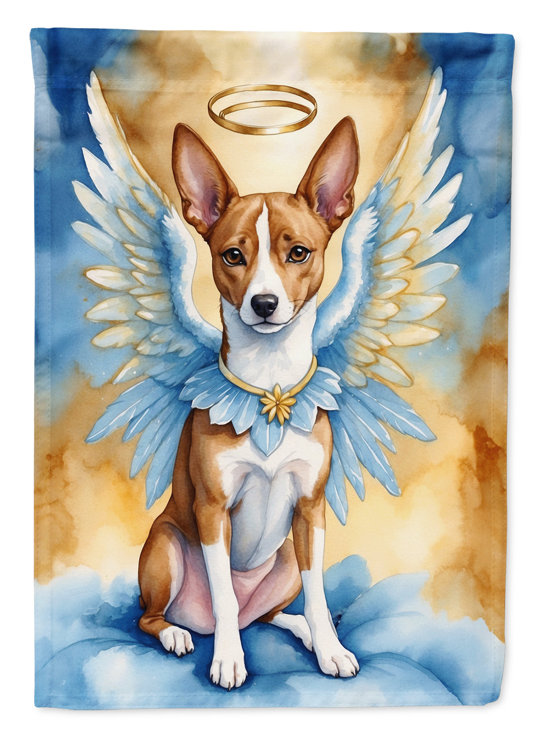 Basenji My Angel Garden Flag Mailbox Decorative Yard Banner Outside Patio Artwork for Flower Beds, Garden Size, Multicolor