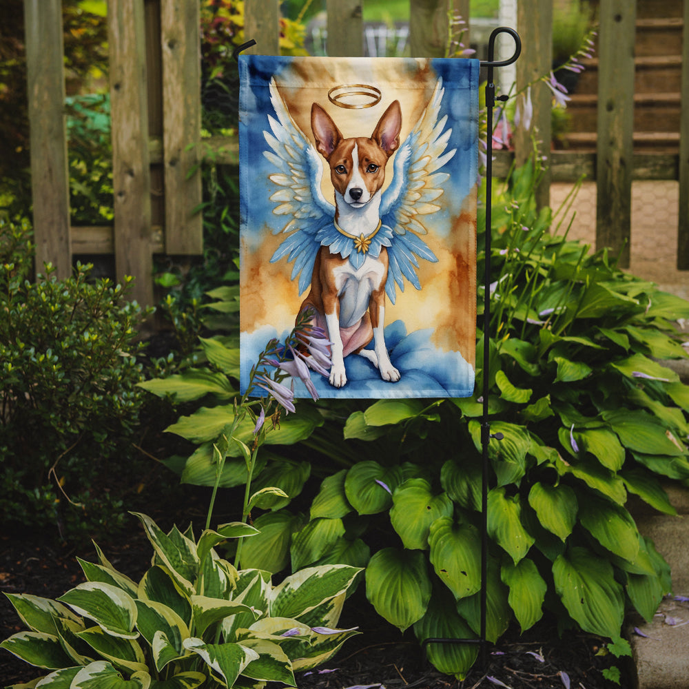 Basenji My Angel Garden Flag Mailbox Decorative Yard Banner Outside Patio Artwork for Flower Beds, Garden Size, Multicolor