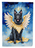 Belgian Sheepdog My Angel House Flag 28x40 Porch Sleeve Pole Decorative Outside Yard Banner Artwork Wall Hanging, Polyester