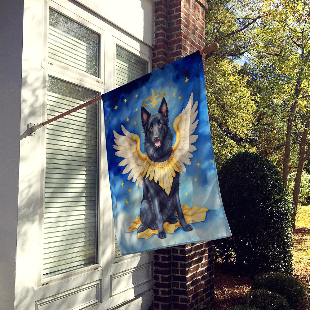 Belgian Sheepdog My Angel House Flag 28x40 Porch Sleeve Pole Decorative Outside Yard Banner Artwork Wall Hanging, Polyester