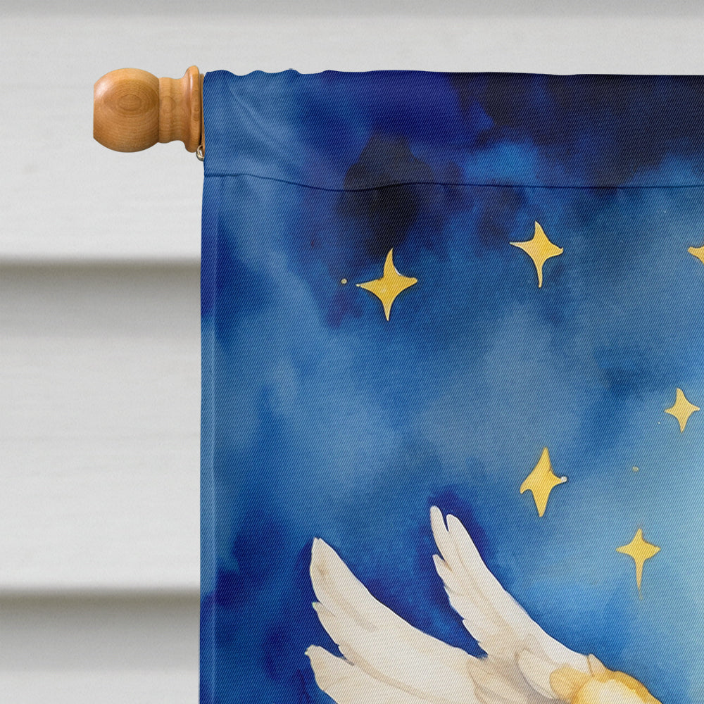 Belgian Sheepdog My Angel House Flag 28x40 Porch Sleeve Pole Decorative Outside Yard Banner Artwork Wall Hanging, Polyester