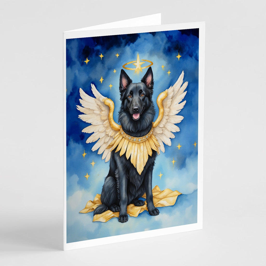 Belgian Sheepdog My Angel Greeting Cards Pack of 8 Blank Cards with Envelopes Whimsical A7 Size 5x7