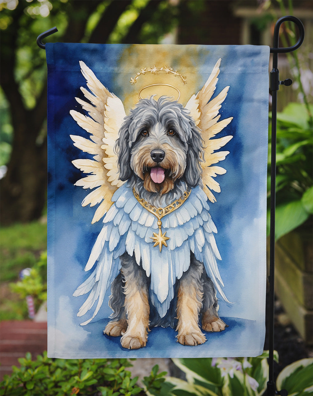Bergamasco Sheepdog My Angel Garden Flag Mailbox Decorative Yard Banner Outside Patio Artwork for Flower Beds, Garden Size, Multicolor
