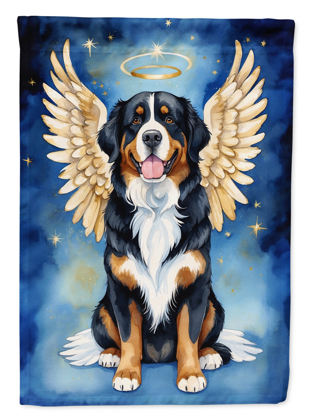 Bernese Mountain Dog My Angel Garden Flag Mailbox Decorative Yard Banner Outside Patio Artwork for Flower Beds, Garden Size, Multicolor