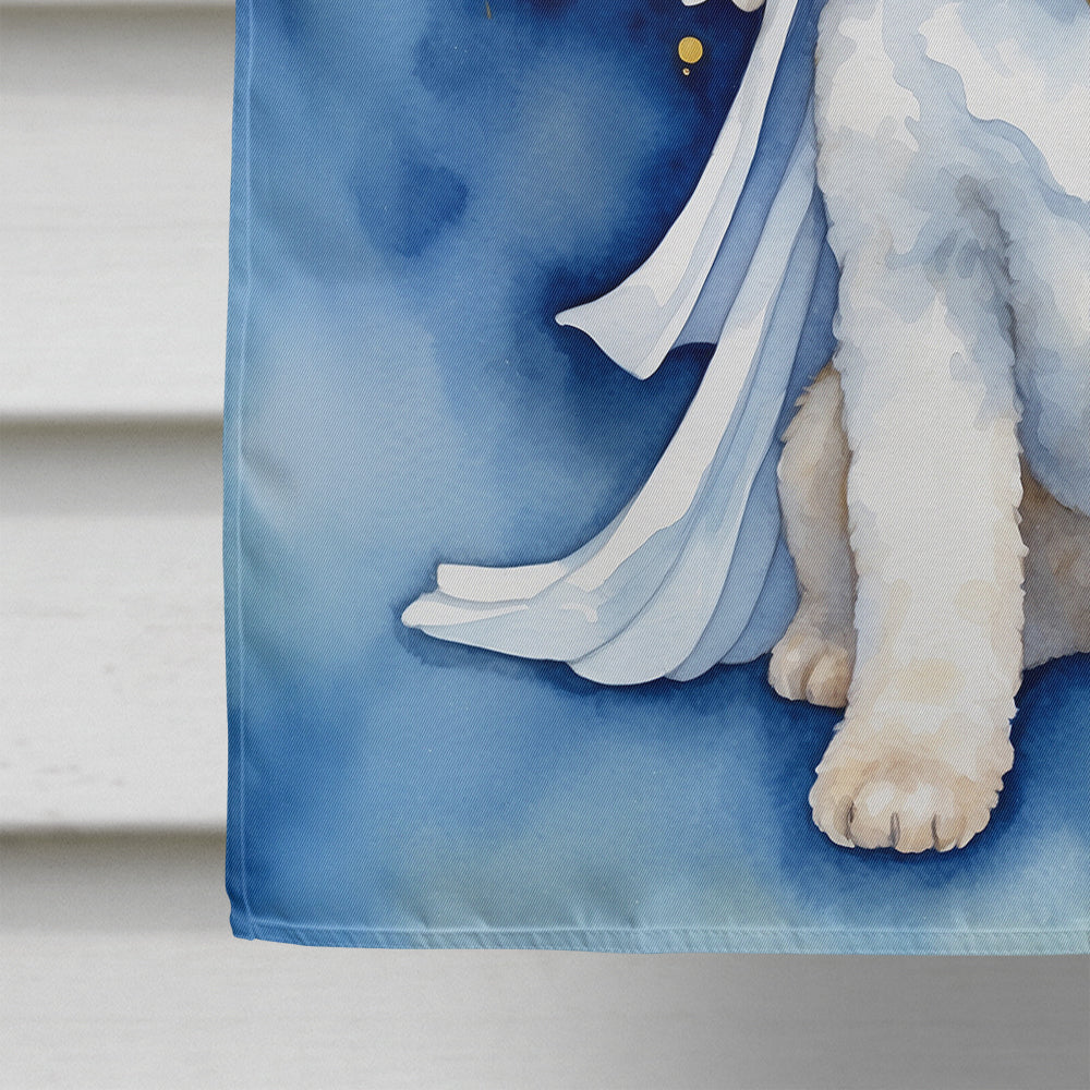 Bichon Frise My Angel House Flag 28x40 Porch Sleeve Pole Decorative Outside Yard Banner Artwork Wall Hanging, Polyester