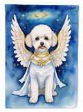 Bichon Frise My Angel Garden Flag Mailbox Decorative Yard Banner Outside Patio Artwork for Flower Beds, Garden Size, Multicolor