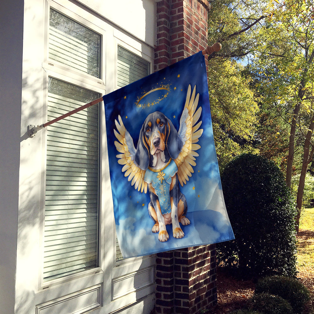 Bluetick Coonhound My Angel House Flag 28x40 Porch Sleeve Pole Decorative Outside Yard Banner Artwork Wall Hanging, Polyester