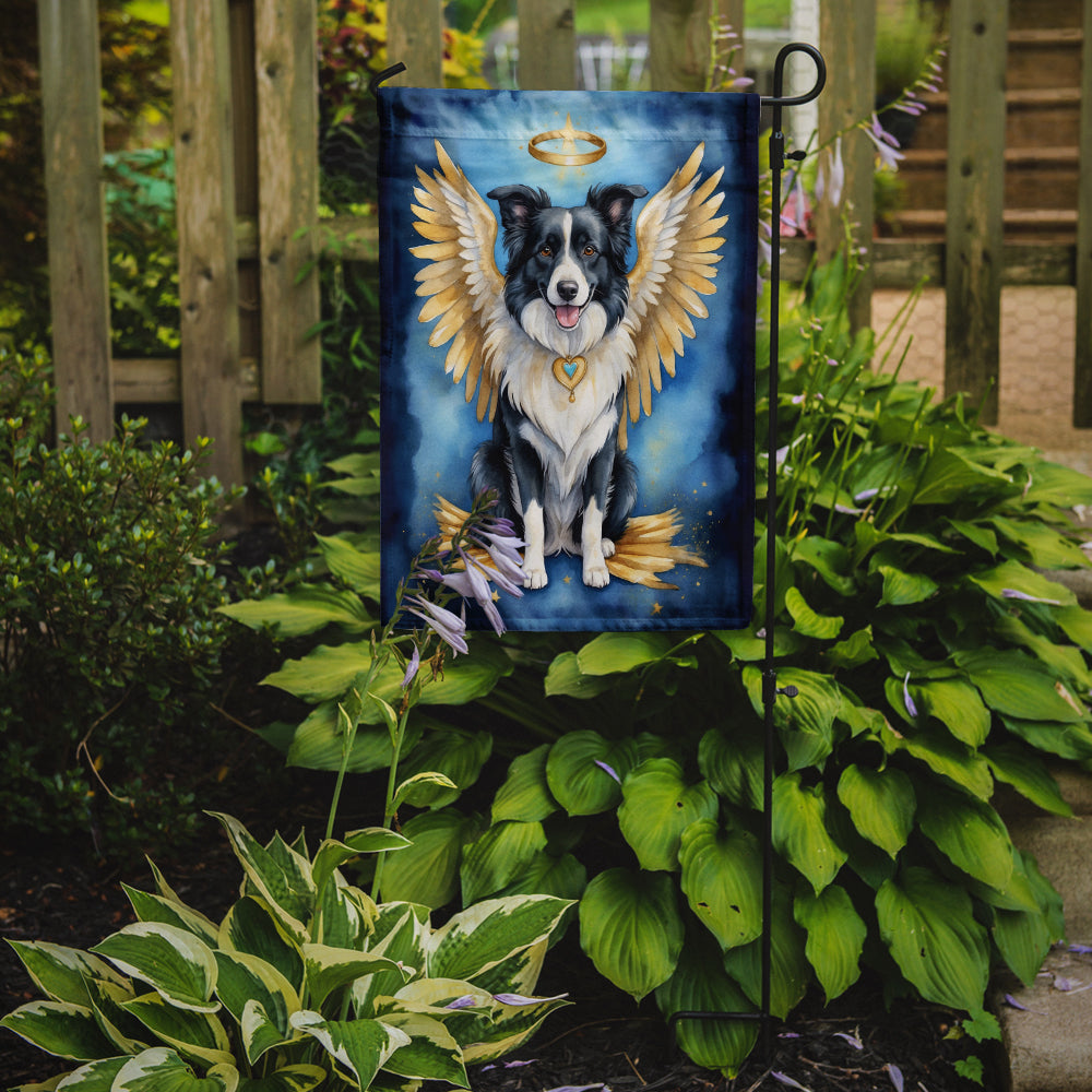 Border Collie My Angel Garden Flag Mailbox Decorative Yard Banner Outside Patio Artwork for Flower Beds, Garden Size, Multicolor