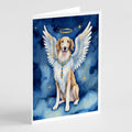 Borzoi My Angel Greeting Cards Pack of 8 Blank Cards with Envelopes Whimsical A7 Size 5x7