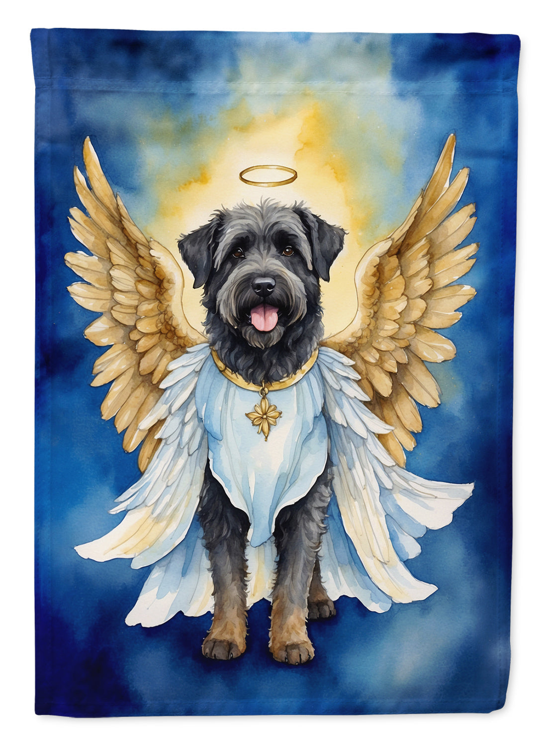 Bouvier des Flandres My Angel Garden Flag Mailbox Decorative Yard Banner Outside Patio Artwork for Flower Beds, Garden Size, Multicolor