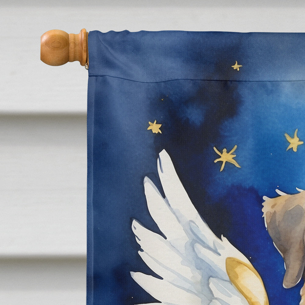 Bouvier des Flandres My Angel House Flag 28x40 Porch Sleeve Pole Decorative Outside Yard Banner Artwork Wall Hanging, Polyester
