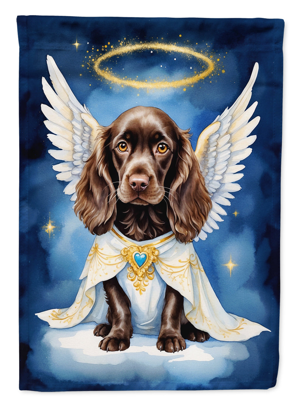 Boykin Spaniel My Angel Garden Flag Mailbox Decorative Yard Banner Outside Patio Artwork for Flower Beds, Garden Size, Multicolor