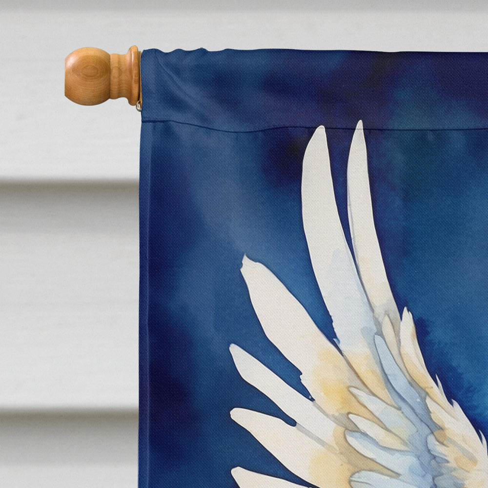 Brittany Spaniel My Angel House Flag 28x40 Porch Sleeve Pole Decorative Outside Yard Banner Artwork Wall Hanging, Polyester