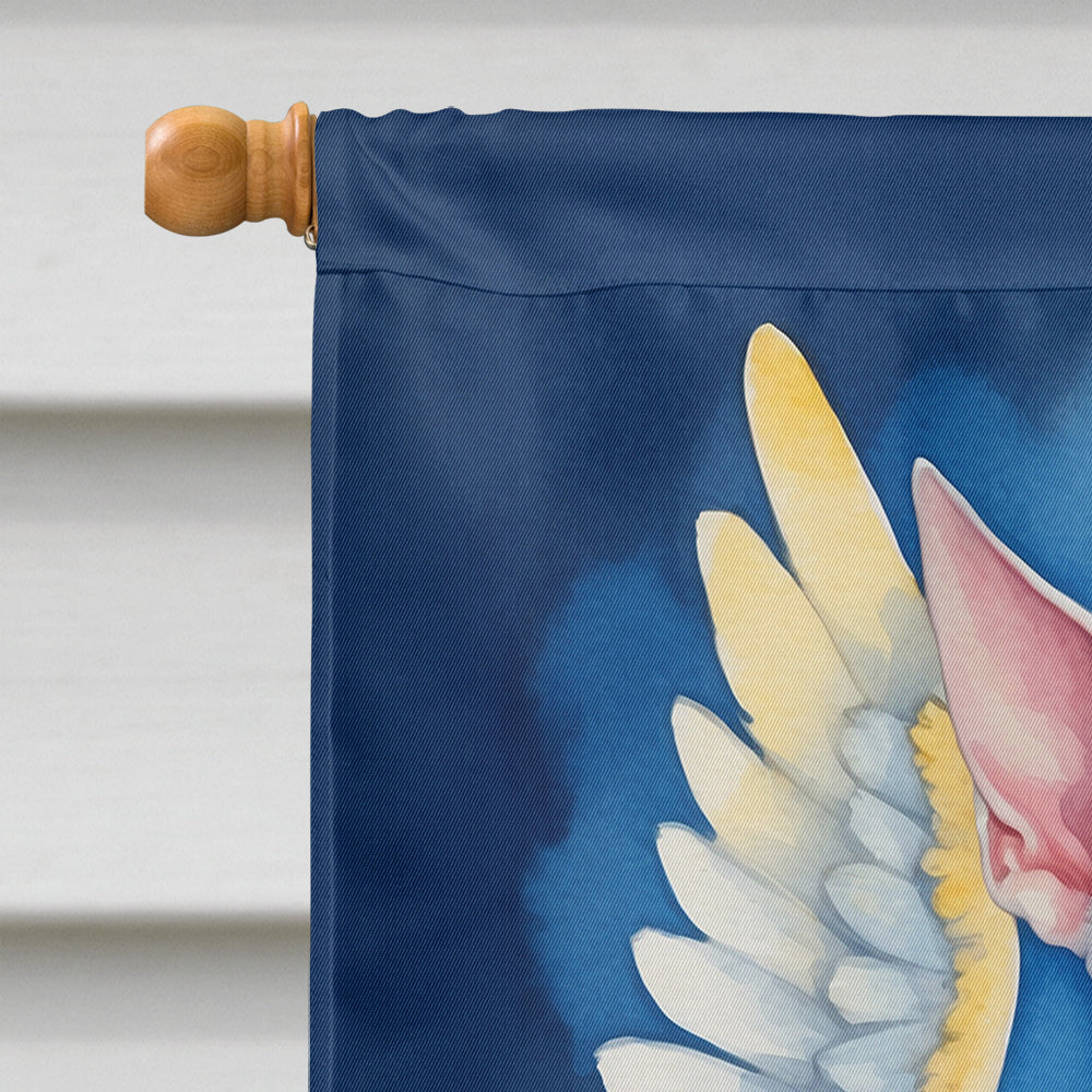 Bull Terrier My Angel House Flag 28x40 Porch Sleeve Pole Decorative Outside Yard Banner Artwork Wall Hanging, Polyester