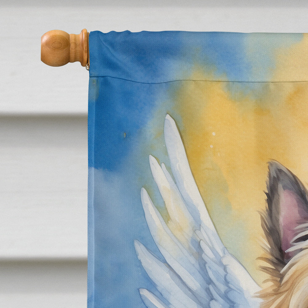 Cairn Terrier My Angel House Flag 28x40 Porch Sleeve Pole Decorative Outside Yard Banner Artwork Wall Hanging, Polyester