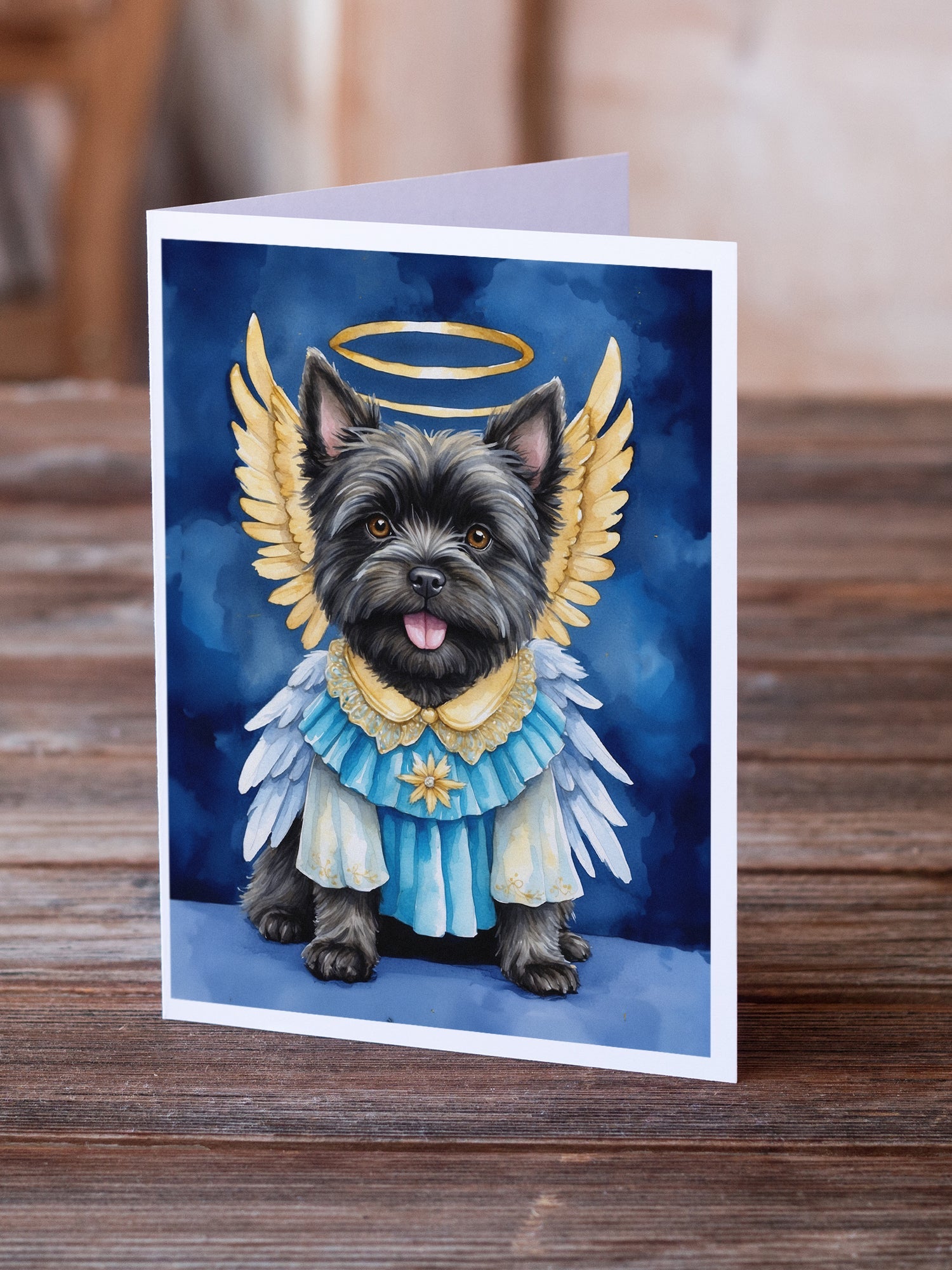 Cairn Terrier My Angel Greeting Cards Pack of 8 Blank Cards with Envelopes Whimsical A7 Size 5x7