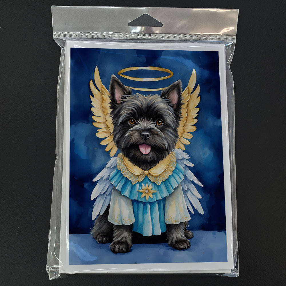 Cairn Terrier My Angel Greeting Cards Pack of 8 Blank Cards with Envelopes Whimsical A7 Size 5x7