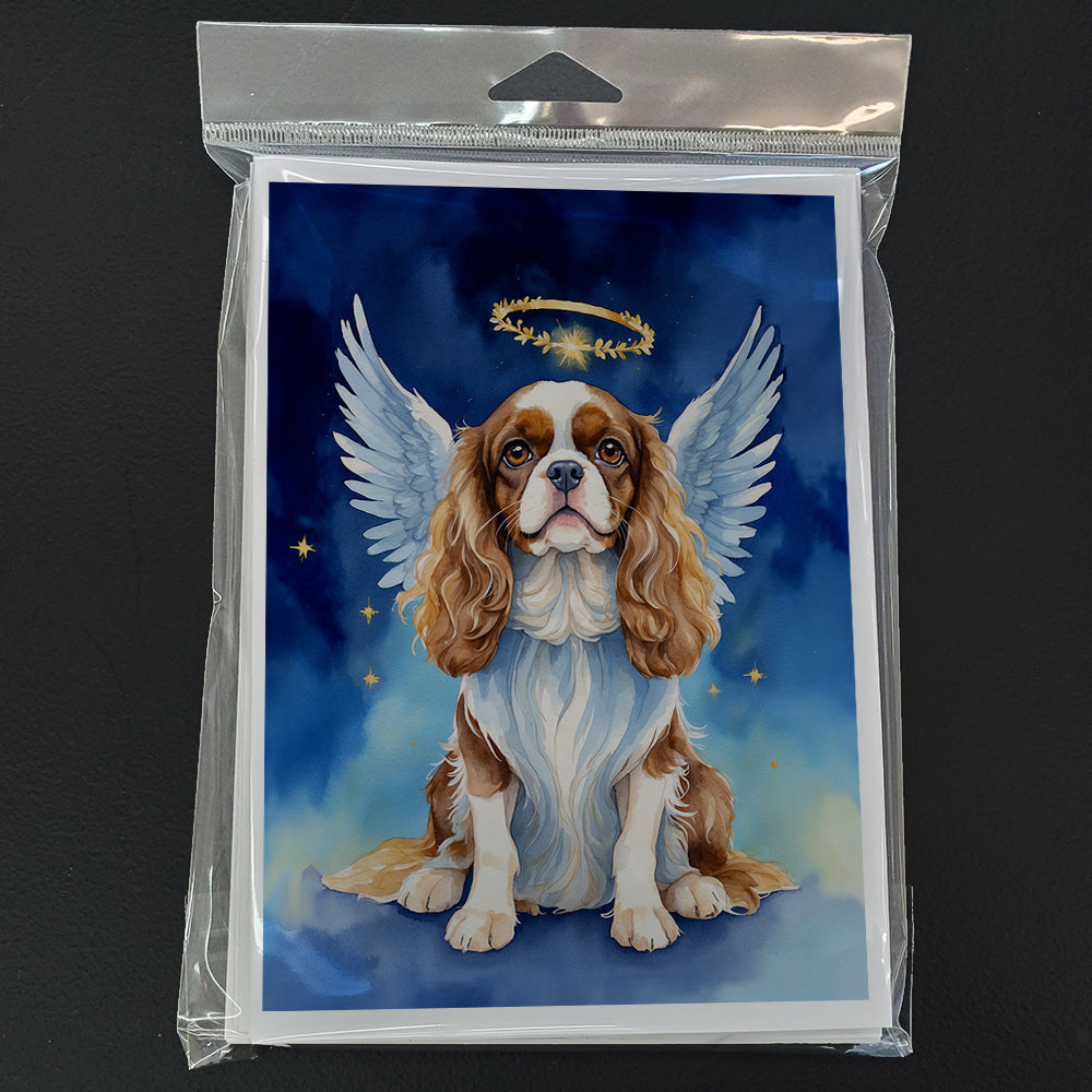 Cavalier Spaniel My Angel Greeting Cards Pack of 8 Blank Cards with Envelopes Whimsical A7 Size 5x7