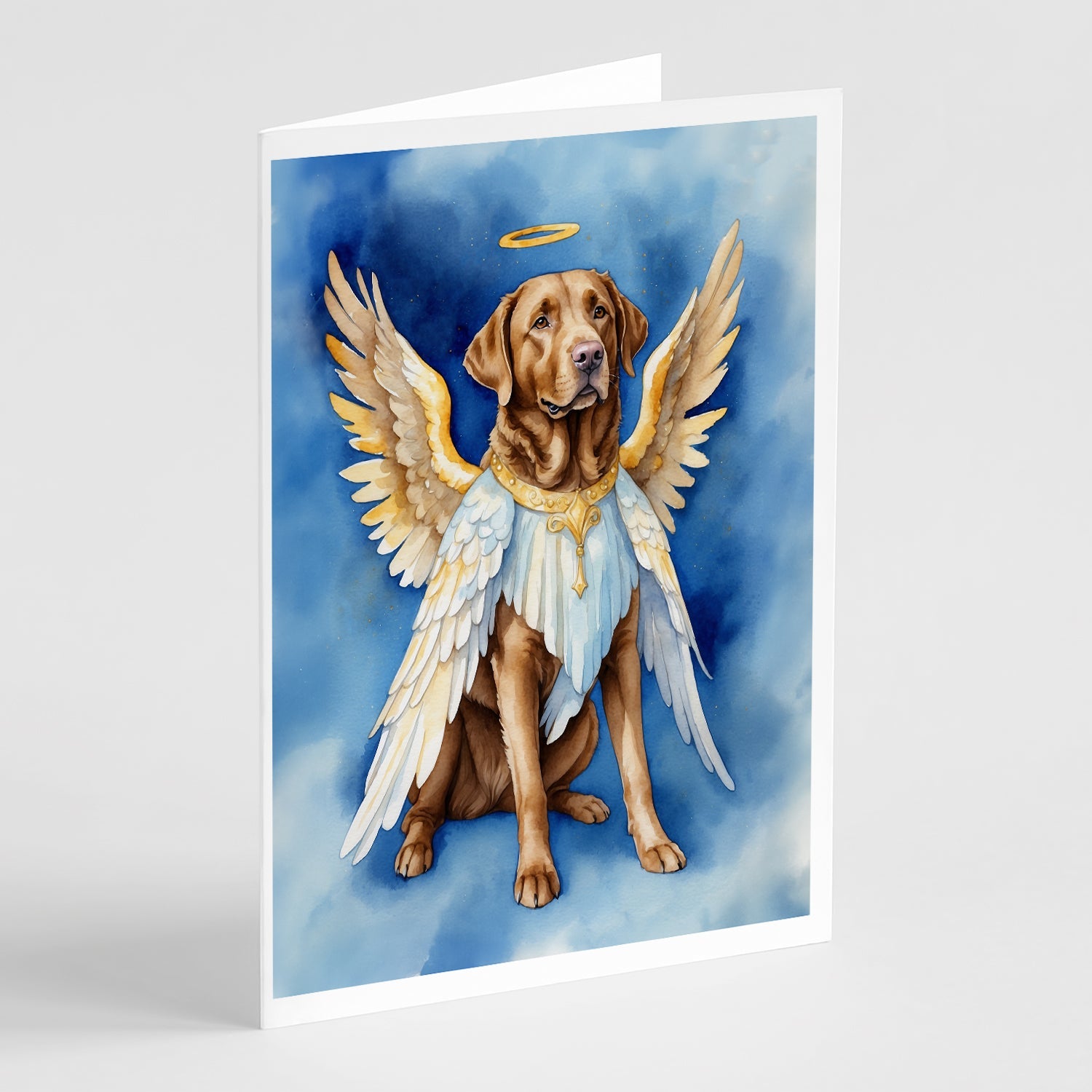 Chesapeake Bay Retriever My Angel Greeting Cards Pack of 8 Blank Cards with Envelopes Whimsical A7 Size 5x7