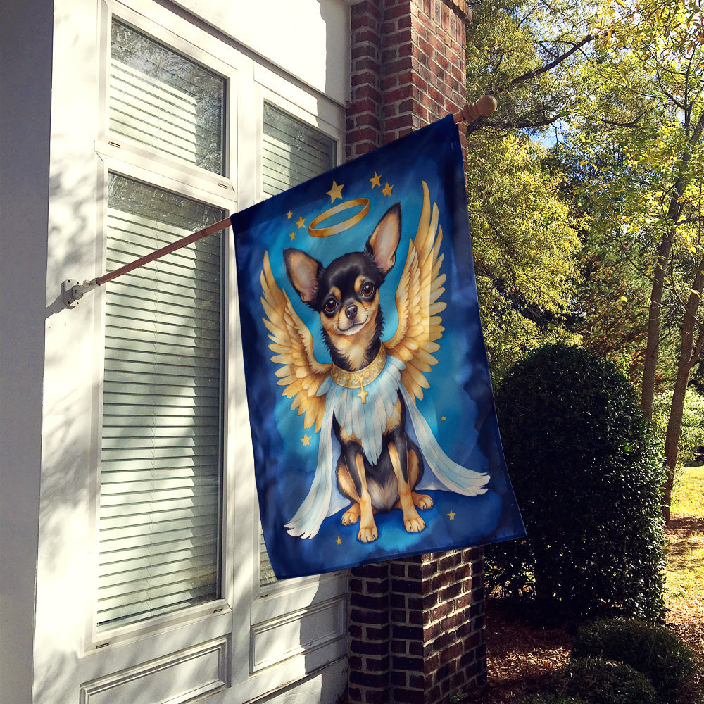 Chihuahua My Angel House Flag 28x40 Porch Sleeve Pole Decorative Outside Yard Banner Artwork Wall Hanging, Polyester