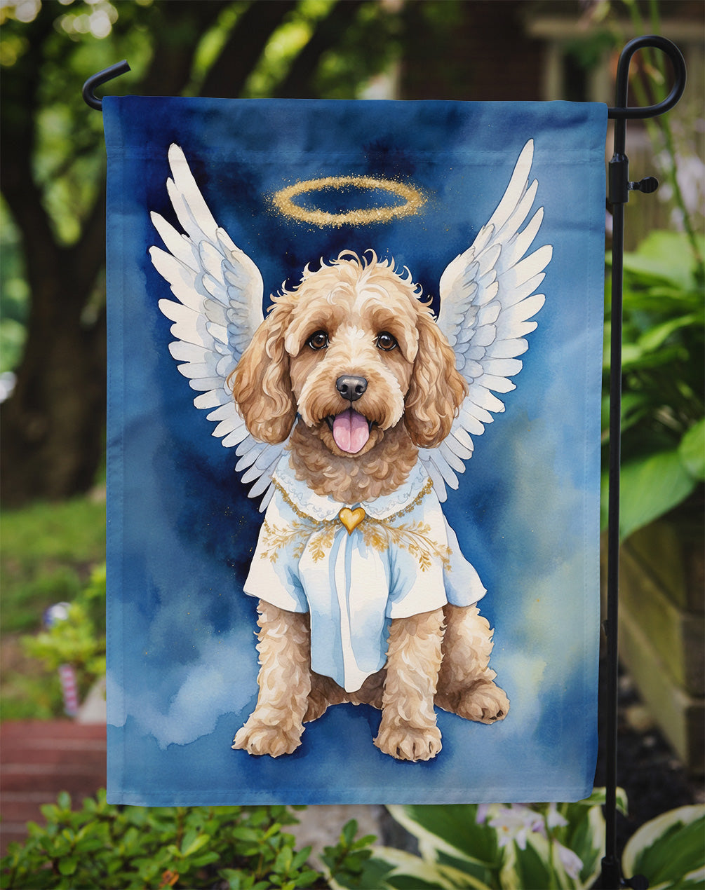 Cockapoo My Angel Garden Flag Mailbox Decorative Yard Banner Outside Patio Artwork for Flower Beds, Garden Size, Multicolor