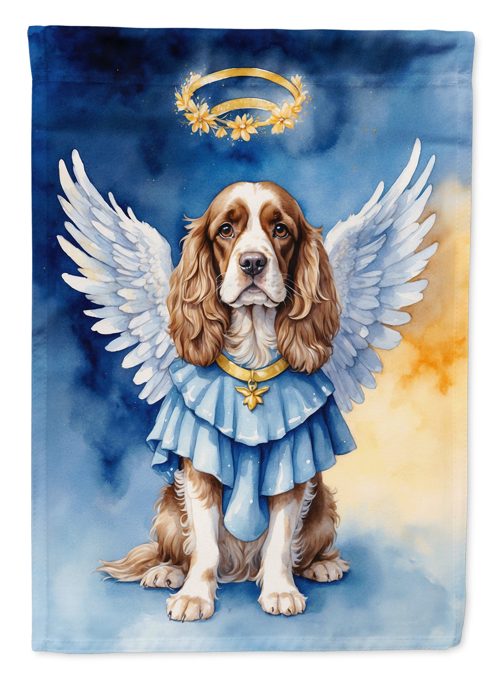 Cocker Spaniel My Angel Garden Flag Mailbox Decorative Yard Banner Outside Patio Artwork for Flower Beds, Garden Size, Multicolor