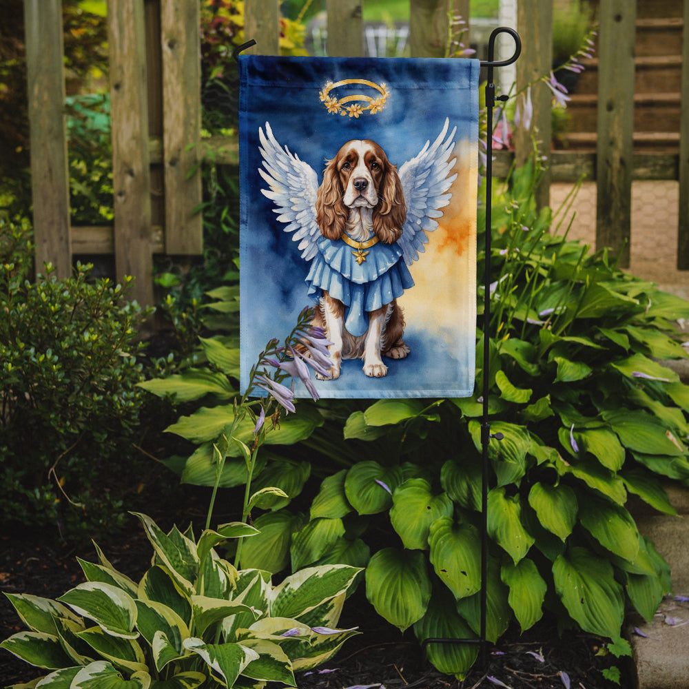 Cocker Spaniel My Angel Garden Flag Mailbox Decorative Yard Banner Outside Patio Artwork for Flower Beds, Garden Size, Multicolor