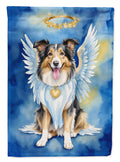 Collie My Angel Garden Flag Mailbox Decorative Yard Banner Outside Patio Artwork for Flower Beds, Garden Size, Multicolor