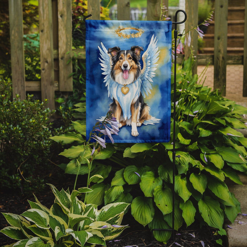 Collie My Angel Garden Flag Mailbox Decorative Yard Banner Outside Patio Artwork for Flower Beds, Garden Size, Multicolor