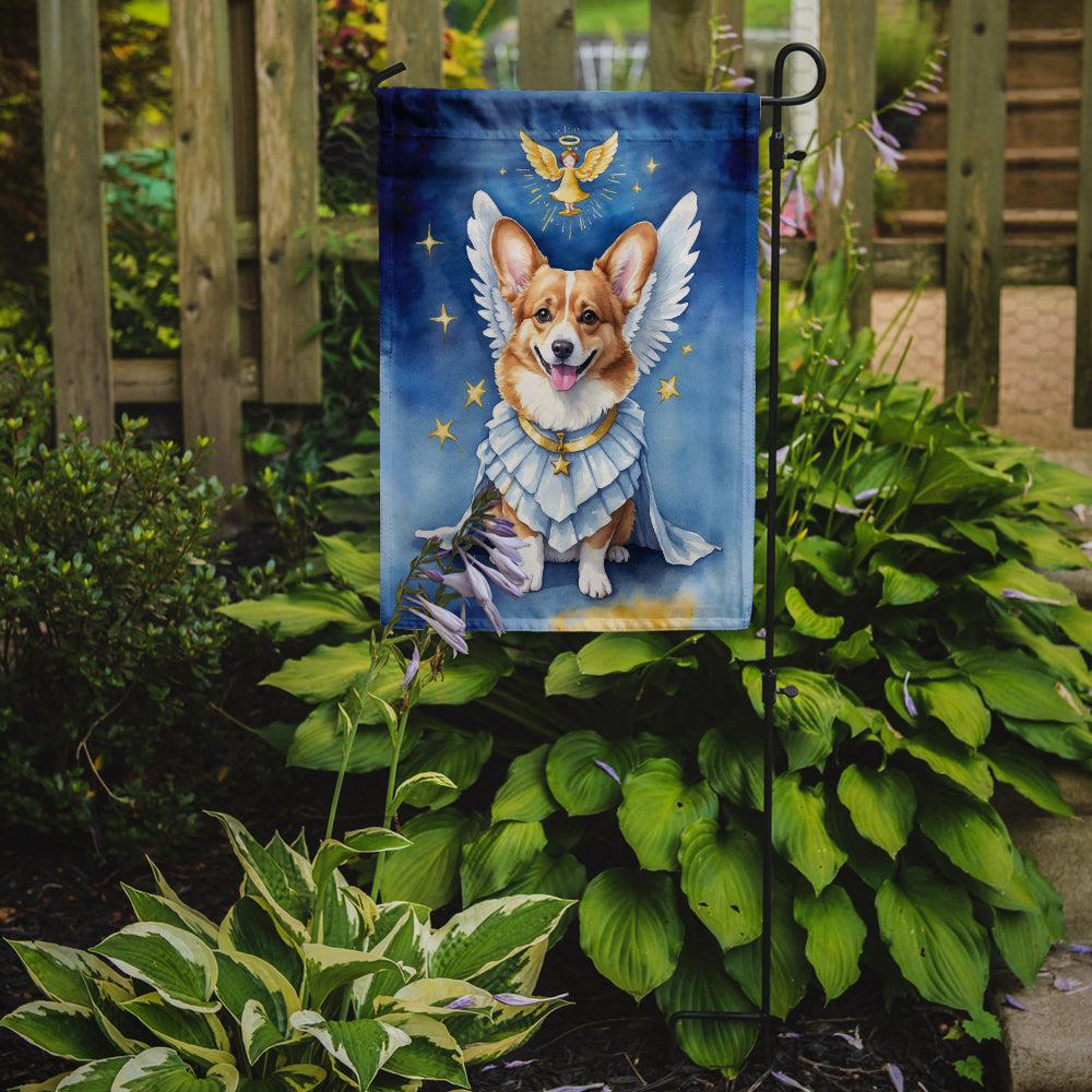 Corgi My Angel Garden Flag Mailbox Decorative Yard Banner Outside Patio Artwork for Flower Beds, Garden Size, Multicolor
