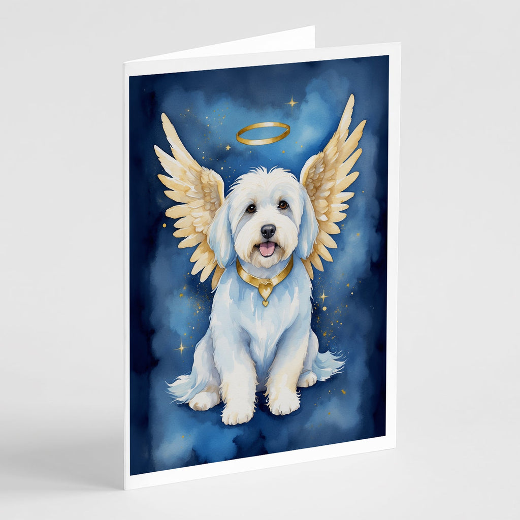 Coton de Tulear My Angel Greeting Cards Pack of 8 Blank Cards with Envelopes Whimsical A7 Size 5x7