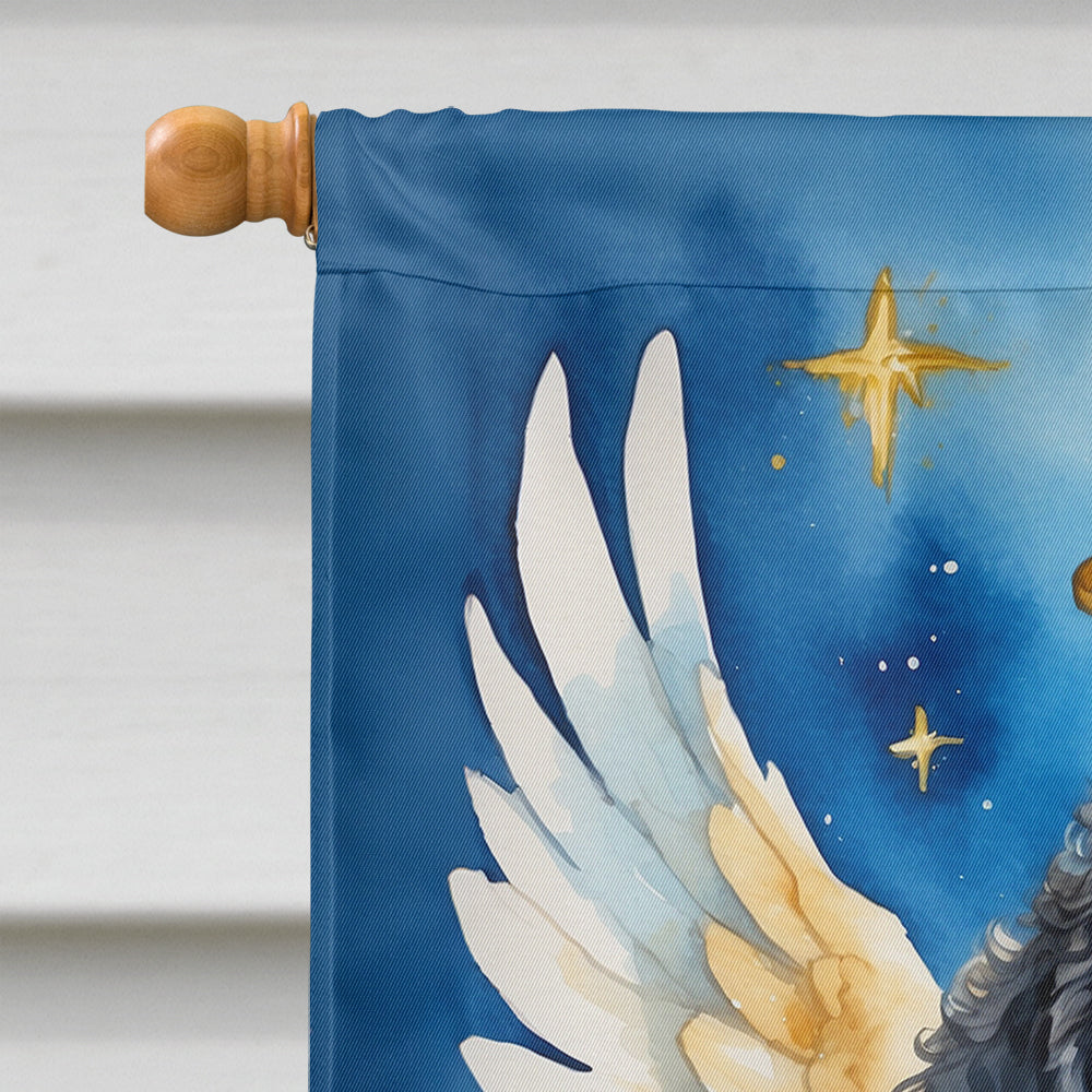 Curly-Coated Retriever My Angel House Flag 28x40 Porch Sleeve Pole Decorative Outside Yard Banner Artwork Wall Hanging, Polyester