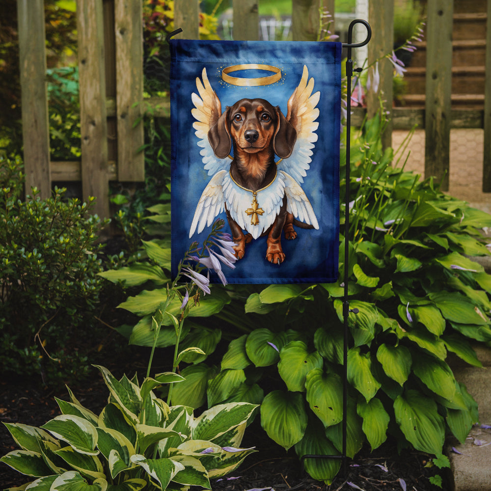 Dachshund My Angel Garden Flag Mailbox Decorative Yard Banner Outside Patio Artwork for Flower Beds, Garden Size, Multicolor