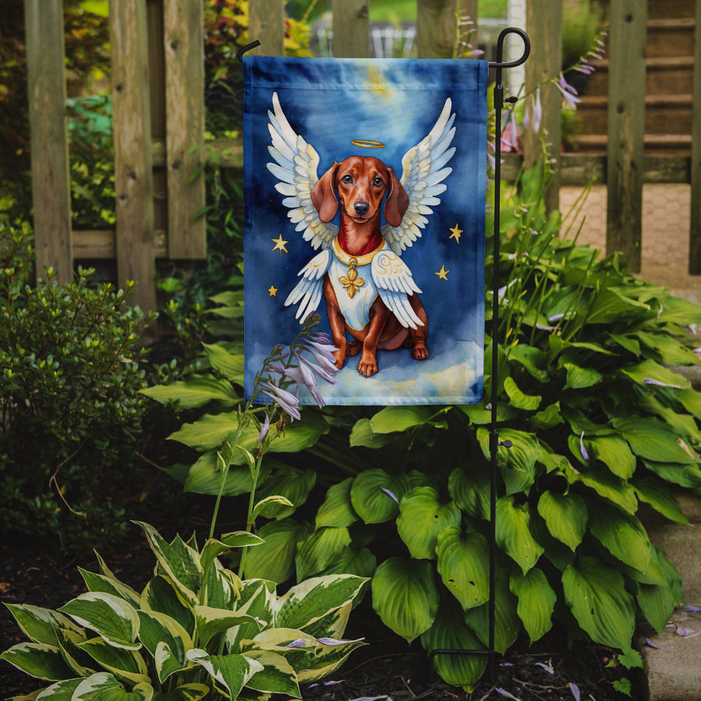 Dachshund My Angel Garden Flag Mailbox Decorative Yard Banner Outside Patio Artwork for Flower Beds, Garden Size, Multicolor