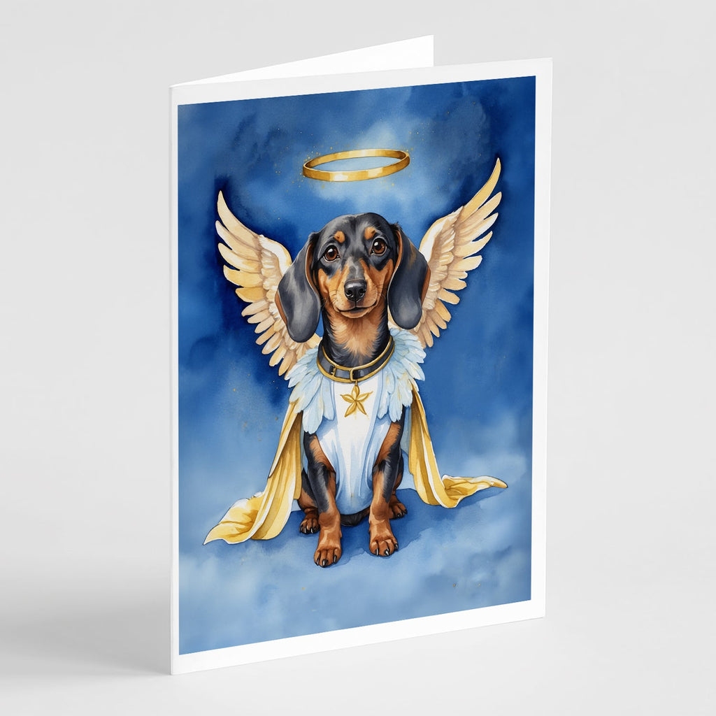 Dachshund My Angel Greeting Cards Pack of 8 Blank Cards with Envelopes Whimsical A7 Size 5x7